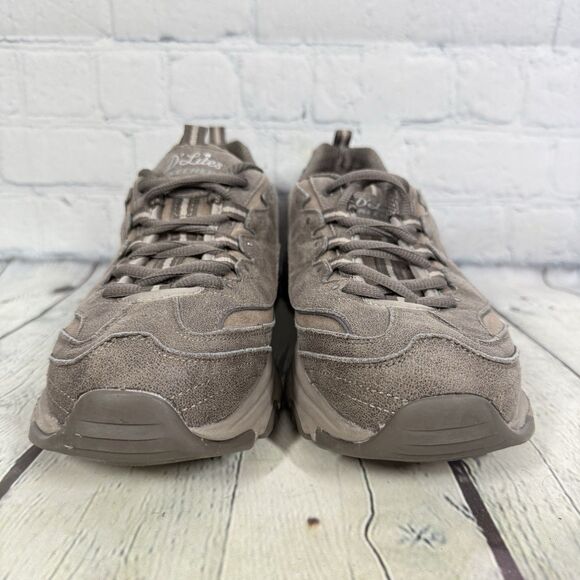 Skechers D-Lites Trail Sneaker Women Size 10 Brown Air Cooled Memory Foam Hike - Picture 2 of 9